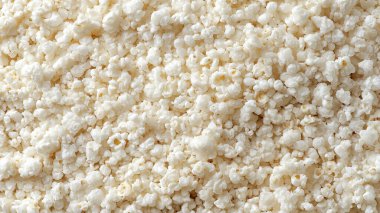 Arkaplan olarak beyaz şeker tozunun yakın plan görünümü