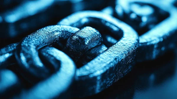 Koyu arkaplanda zincir kilit