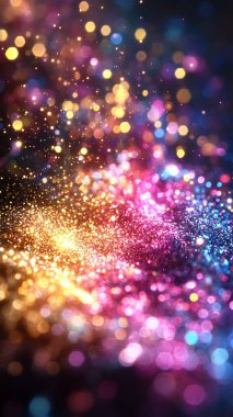 Işıkların renkli arka planı. bokeh ve bulanık arkaplan.