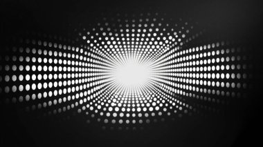 vektör siyah ve beyaz yarım ton soyut yuvarlak arkaplan