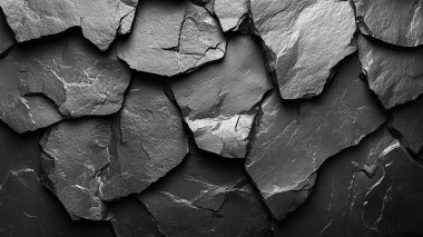 Siyah renkli taş desen arkaplanı.