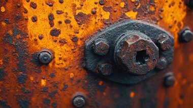 Paslı demir ve paslı demir dokusu