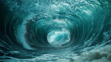 Okyanus ve dalga arkaplanı