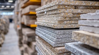 yeni ahşap Komiteler yığını.