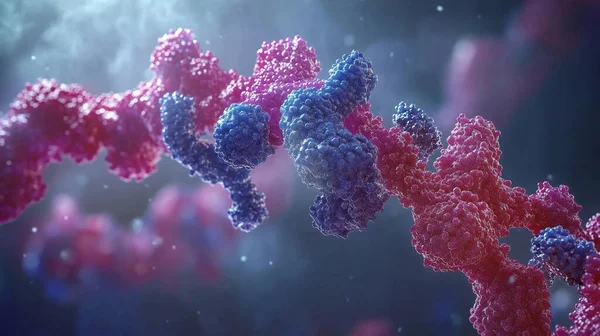 DNA molekül yapısı 3 d illüstrasyon