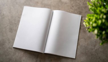 Metin için boşluğu olan boş kağıt.