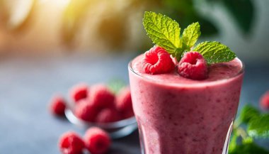 Masada nane şekerli çilekli içecekler.