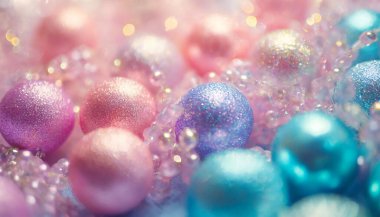 Bokeh ışıkları ve yılbaşı ışıklarıyla soyut arkaplan