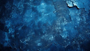 Grunge mavi duvar doku arka plan