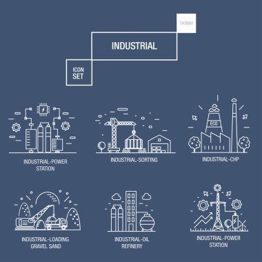 büyük endüstriyel simgesi tasarım öğeleri gazıyla seti zeytin, temiz