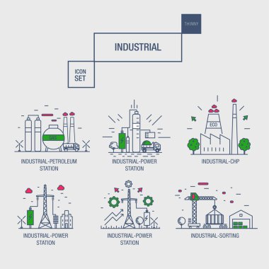 büyük endüstriyel simgesi tasarım öğeleri gazıyla seti zeytin, temiz