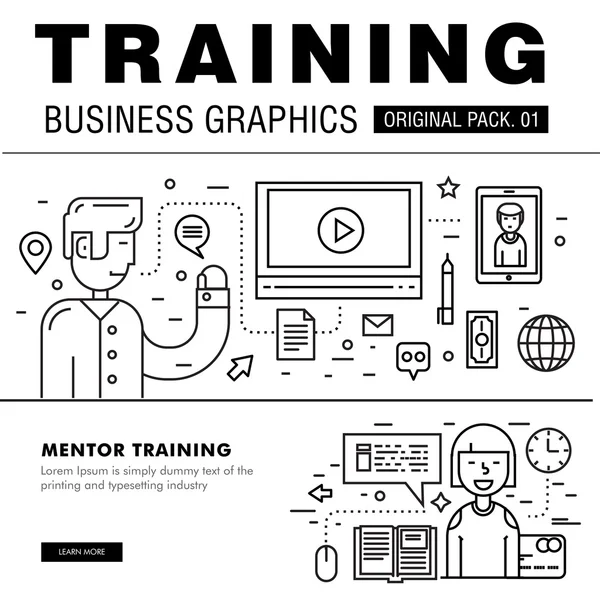 Moderna Business Training Pack. — Stock vektor