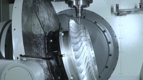Cnc Metal Işleme Otomatik Metal Işleme Makinesi — Stok video