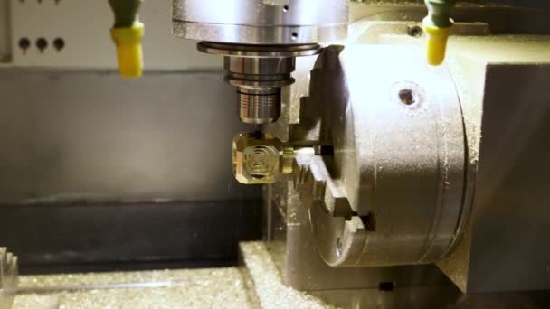 Cnc Metal Işleme Otomatik Metal Işleme Makinesi — Stok video