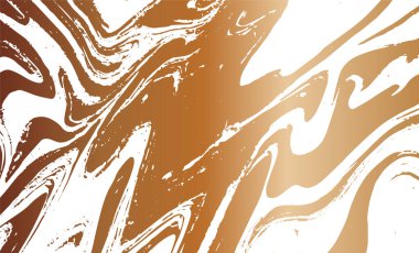 Grunge iç içe geçmiş doku, iplikler, çizgiler, teller, damarlar. Huysuz, eski, detaylı doku. Vektör arkaplanı. Beyaz üzerine bakır