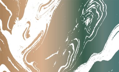 Grunge iç içe geçmiş doku, iplikler, çizgiler, teller, damarlar. Huysuz, eski, detaylı doku. Vektör arkaplanı. Kahverengi yeşil metal beyaz üzerine