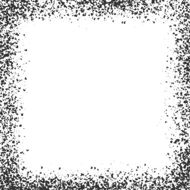 Grunge deseni kare çerçeve, iz, boya mürekkebi.