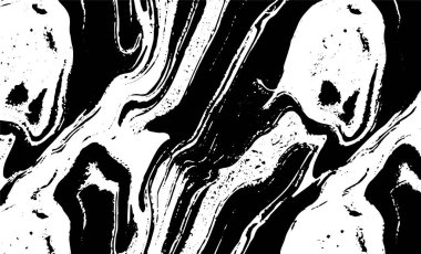 Grunge iç içe geçmiş doku, iplikler, çizgiler, tel, damarlar, monokrom. Grunge eski detaylı siyah beyaz doku. Vektör arkaplan