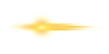 Şeffaf bir arkaplanda parlak altın ve turuncu renkli parlak bir ışık. PNG elementi. İşaret fişeği.