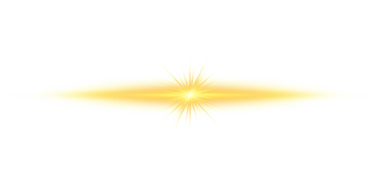 Şeffaf bir arkaplanda parlak altın ve turuncu renkli parlak bir ışık. PNG elementi. İşaret fişeği.
