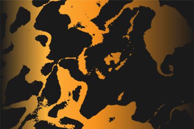 Grunge detaylı iç içe geçmiş doku, iplikler, çizgiler, kablolar, damarlar. Huysuz, eski, detaylı doku. Vektör arkaplanı. Altın ve siyah