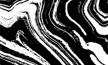 Grunge iç içe geçmiş doku, iplikler, çizgiler, tel, damarlar, monokrom. Grunge eski detaylı siyah beyaz doku. Vektör arkaplan