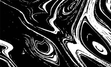 Grunge iç içe geçmiş doku, iplikler, çizgiler, tel, damarlar, monokrom. Grunge eski detaylı siyah beyaz doku. Vektör arkaplan