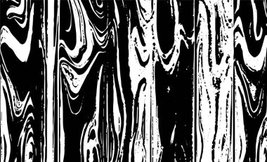 Grunge iç içe geçmiş doku, iplikler, çizgiler, tel, damarlar, monokrom. Grunge eski detaylı siyah beyaz doku. Vektör arkaplan