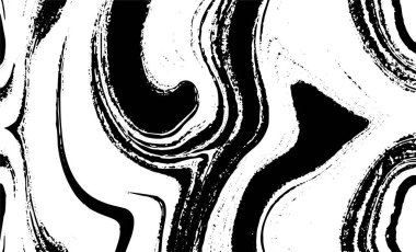 Grunge iç içe geçmiş doku, iplikler, çizgiler, tel, damarlar, monokrom. Grunge eski detaylı siyah beyaz doku. Vektör arkaplan