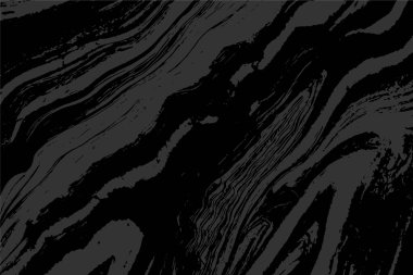 Grunge iç içe geçmiş doku, iplikler, çizgiler, tel, damarlar, monokrom. Grunge eski, detaylı siyah doku. Vektör arkaplanı