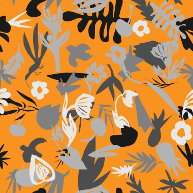 organik botanik soyut şekiller. pürüzsüz yüzey deseni