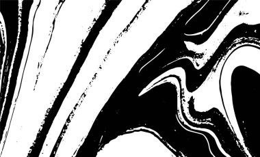 Grunge iç içe geçmiş doku, iplikler, çizgiler, tel, damarlar, monokrom. Grunge eski detaylı siyah beyaz doku. Vektör arkaplan