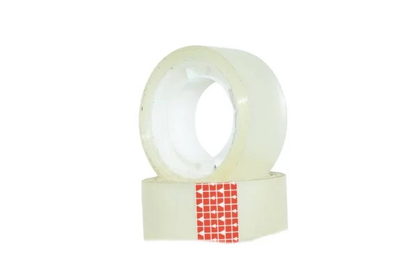 Roll Scotch Tape Isolated White Background — Stock Photo, Image