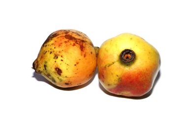 Taze nar, beyaz arka planda izole edilmiştir.