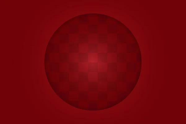 Grande Icône Cadre Rond Sur Fond Rouge Illustration Vectorielle — Image vectorielle