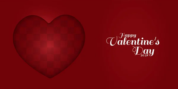 Glückwunschkarte Zum Valentinstag Typografie Hintergrund — Stockvektor