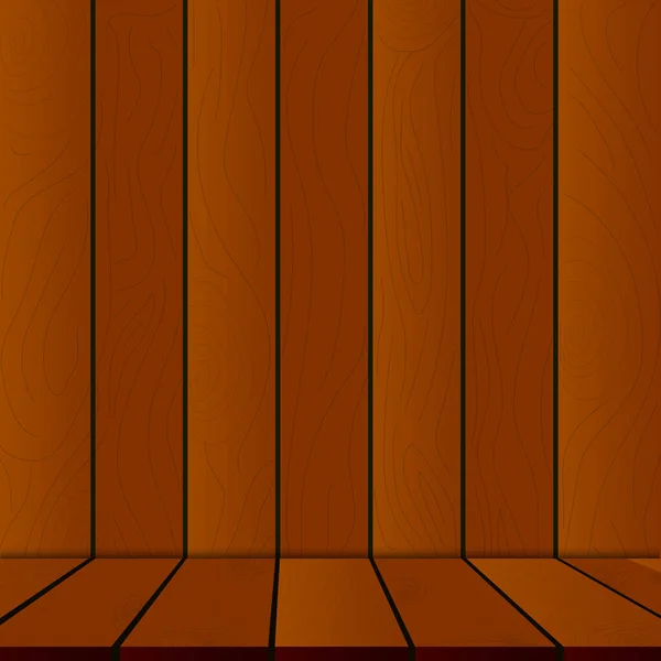 木の質感の背景 テクスチャ付きベクトルダークウッドボード — ストックベクタ