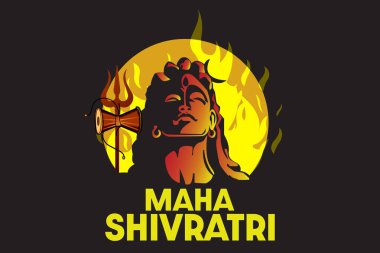 Illustration Of Happy Maha Shivratri Greeting Card Designs. clipart