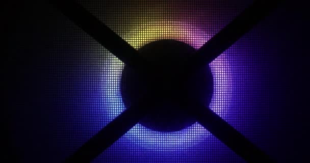 Desktop PC Gaming and Cooling Fan CPU with multicolored LED RGB. — Stock Video