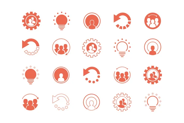 Mercan iğnesi işaretçerçevelerinde simgeler, logolar ve tasarım öğeleri kümesi. 