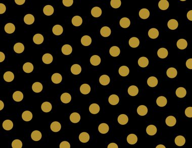 Sorunsuz lekeli altın ve siyah arka plan duvar kağıdı. Klasik moda vektör zemin.