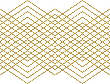 Kusursuz elmas Aztek desen duvar kağıdı arka planda altın ve beyaz. Klasik moda vektör zemin.