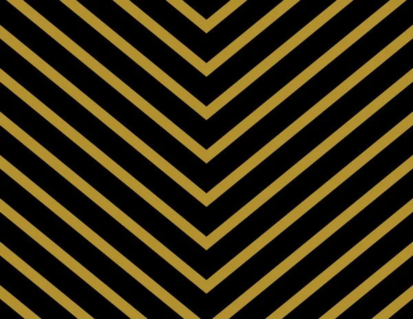 Kesintisiz çizgili chevron duvar kağıdı arka planda altın rengi ve siyah. Klasik moda vektör zemin.