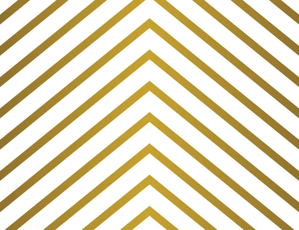 Fondo de pantalla de chevron de rayas sin costuras engastado en oro y blanco. Fondo clásico vector de moda . — Archivo Imágenes Vectoriales