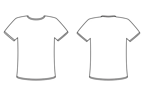Download Blank t-shirt templateck — Stock Vector © nikolae #11139614