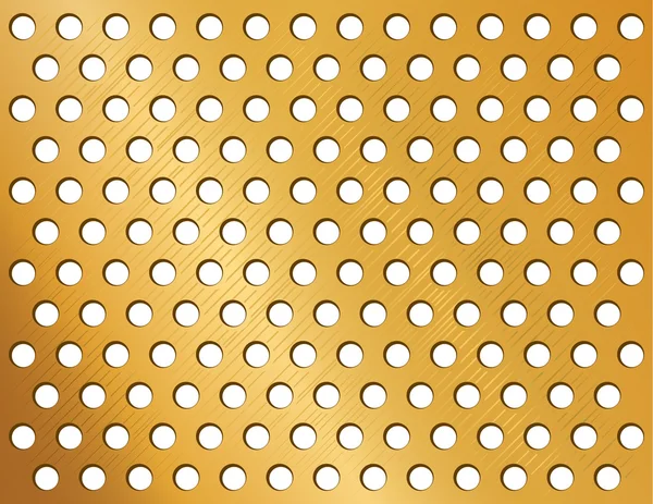 Altın desen arka plan şeffaf beyaz daireler ile. Sarı vektör doku yüzey şablonu.