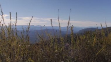 Asheville Kuzey Carolina dolly atış dışında Blue Ridge Dağları görünümü