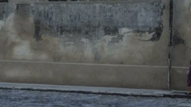 Eski kemer Antigua, Guatemala yıkık kilisenin kadar geniş pan