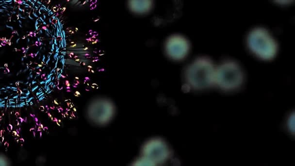 Viruses under microscope. — Stock Video