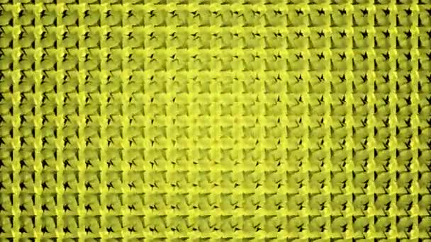 Ciclo di sfondo geometrico giallo . — Video Stock